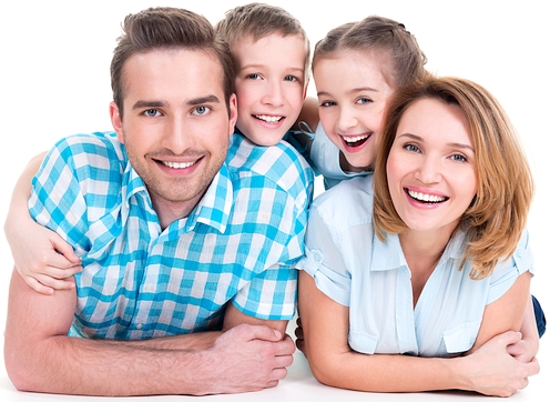 Happy Family Getting Payday Loan